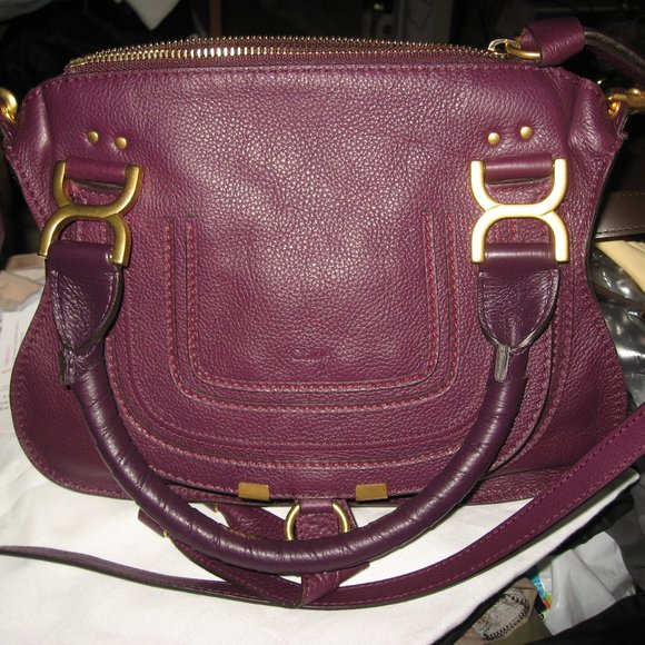 Chloe Marcie Small Satchel Intense Violine Purple - Picture 2 of 16